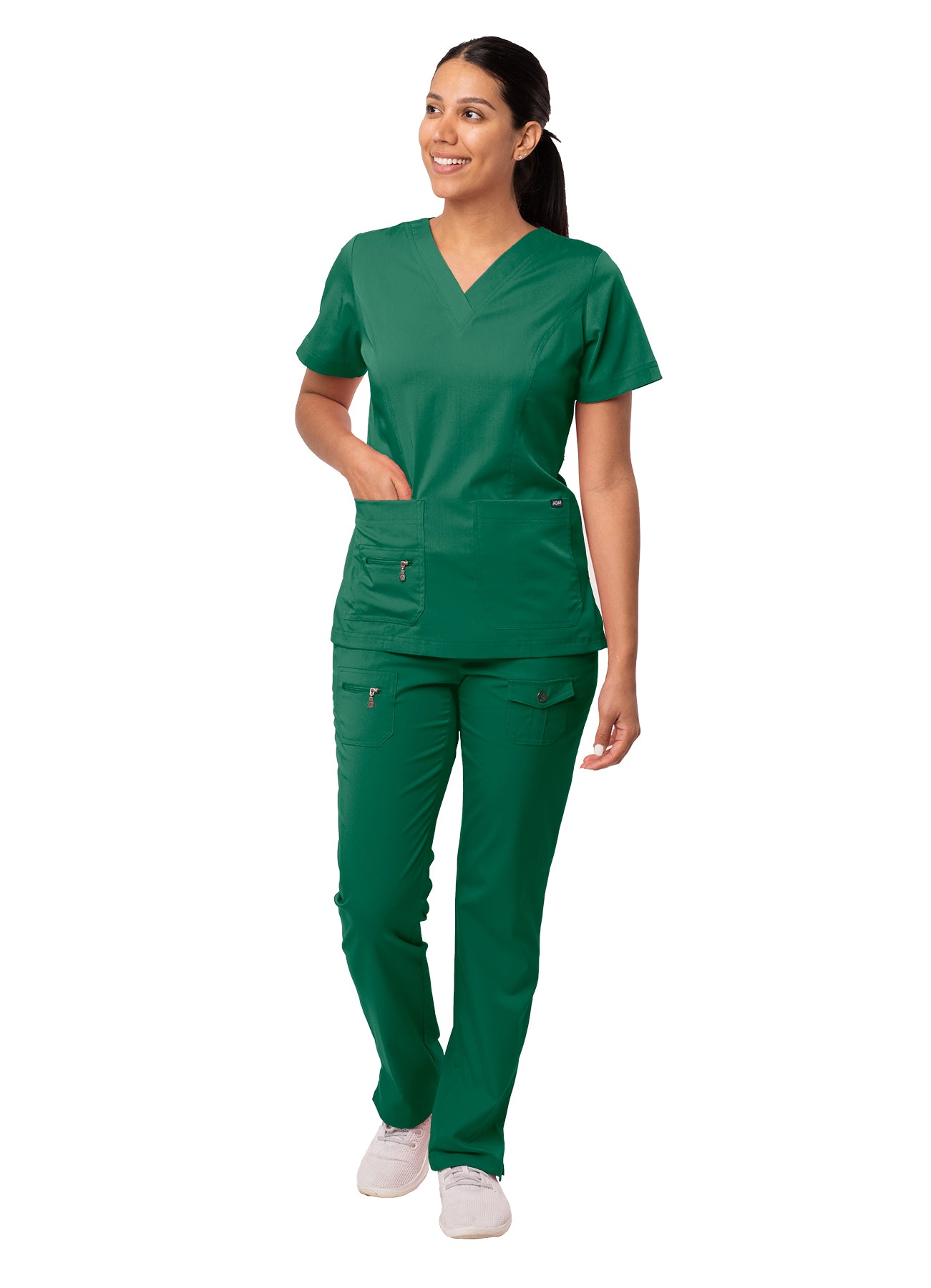 ADAR PRO WOMEN’S ELEVATED V-NECK SCRUB TOP