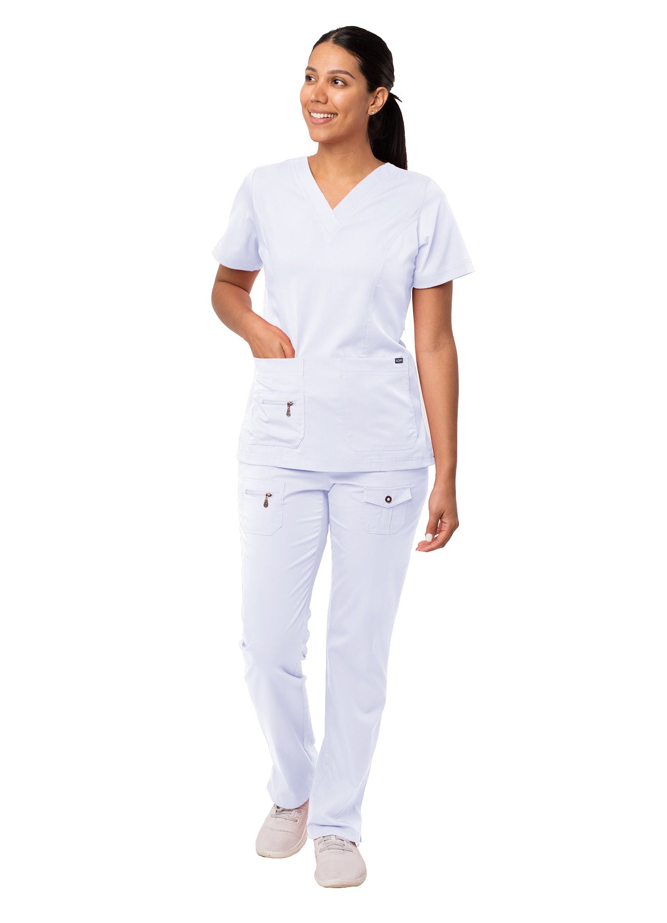 ADAR PRO WOMEN’S ELEVATED V-NECK SCRUB TOP