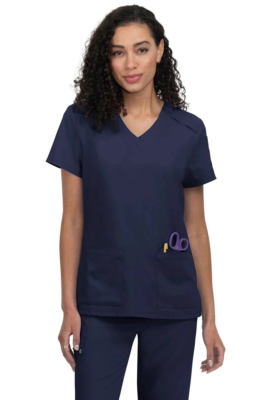 Cureology Women’s Cardi Top + Embroidery Fee + Size Chart