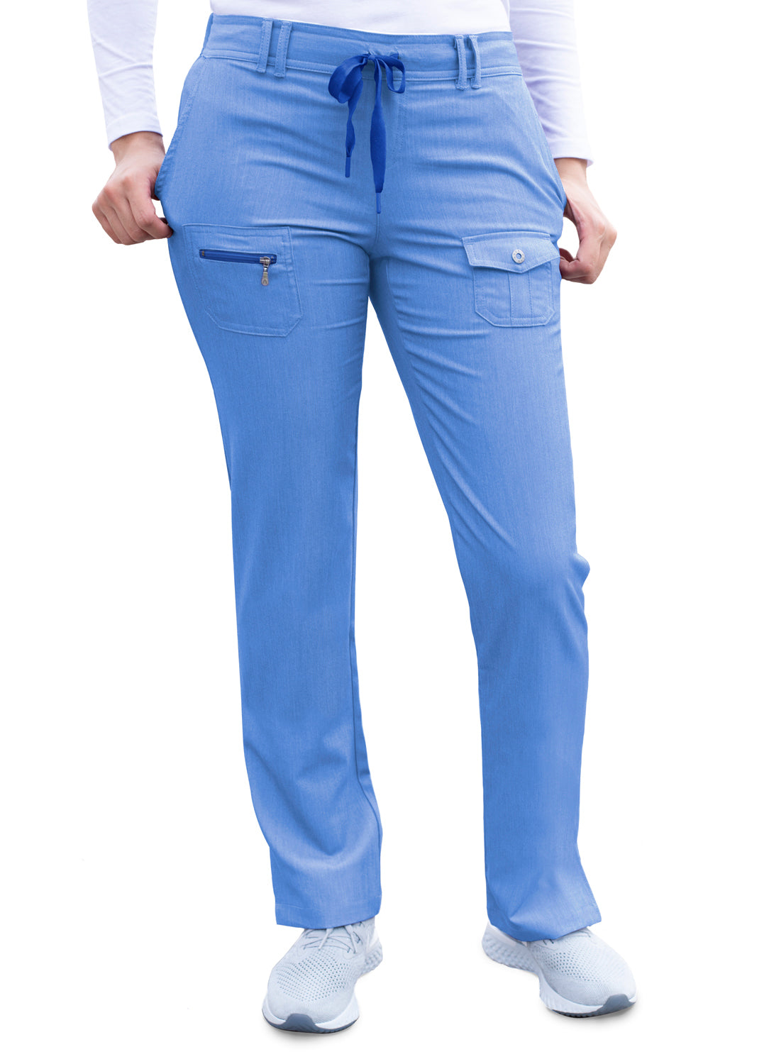 ADAR PRO HEATHER SLIM FIT 6 POCKET PANT