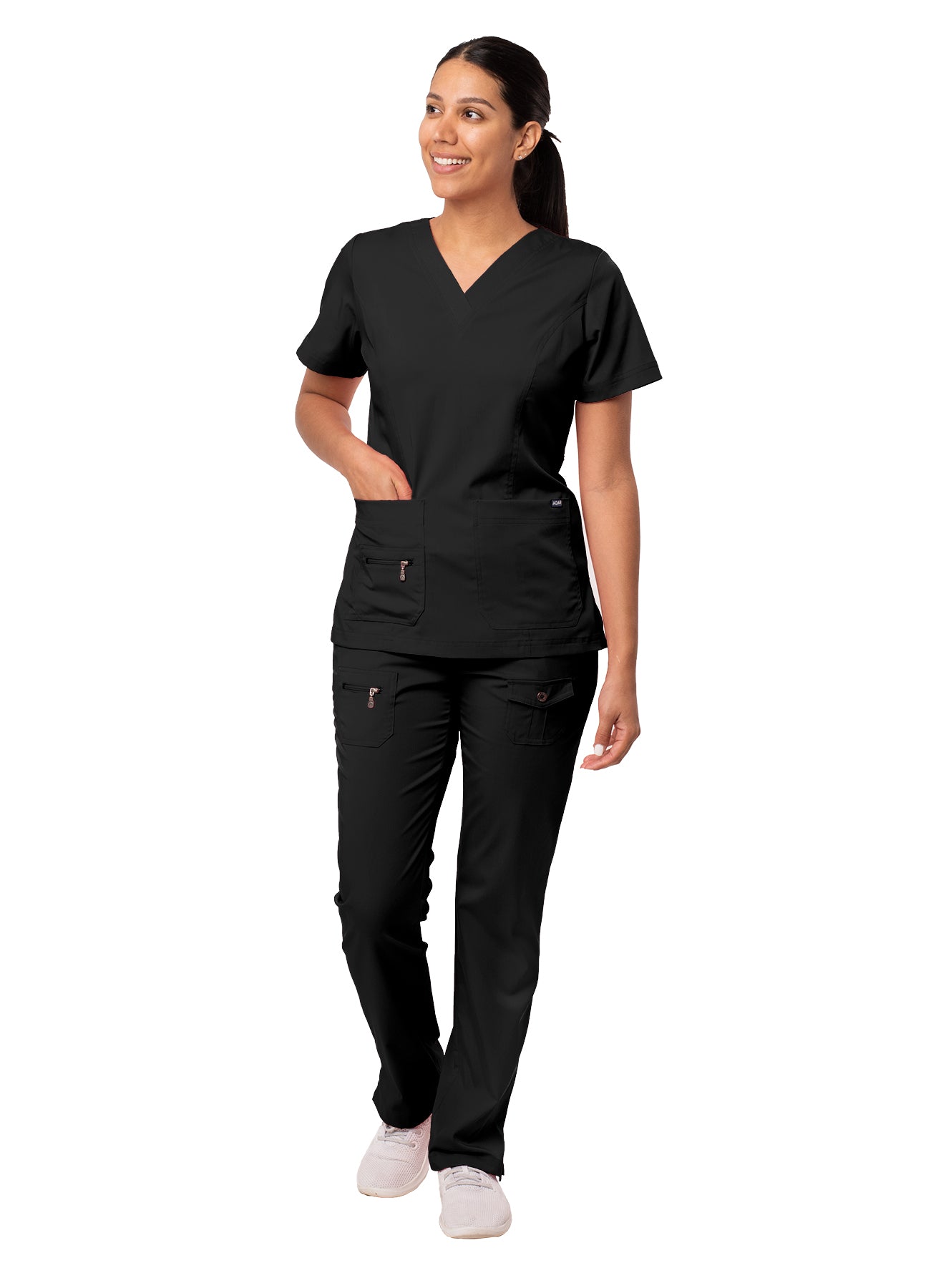 ADAR PRO WOMEN’S ELEVATED V-NECK SCRUB TOP