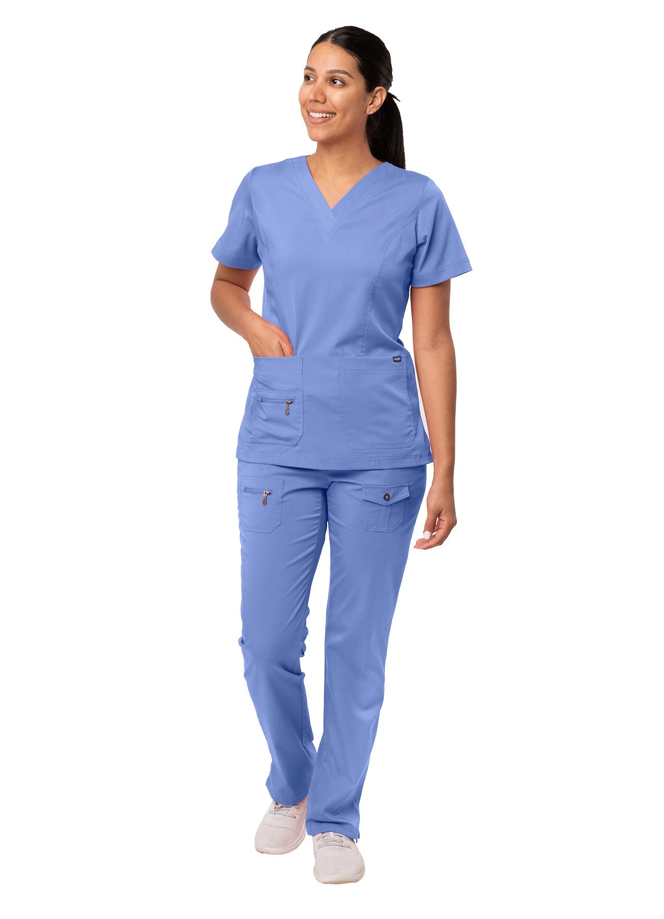ADAR PRO WOMEN’S ELEVATED V-NECK SCRUB TOP