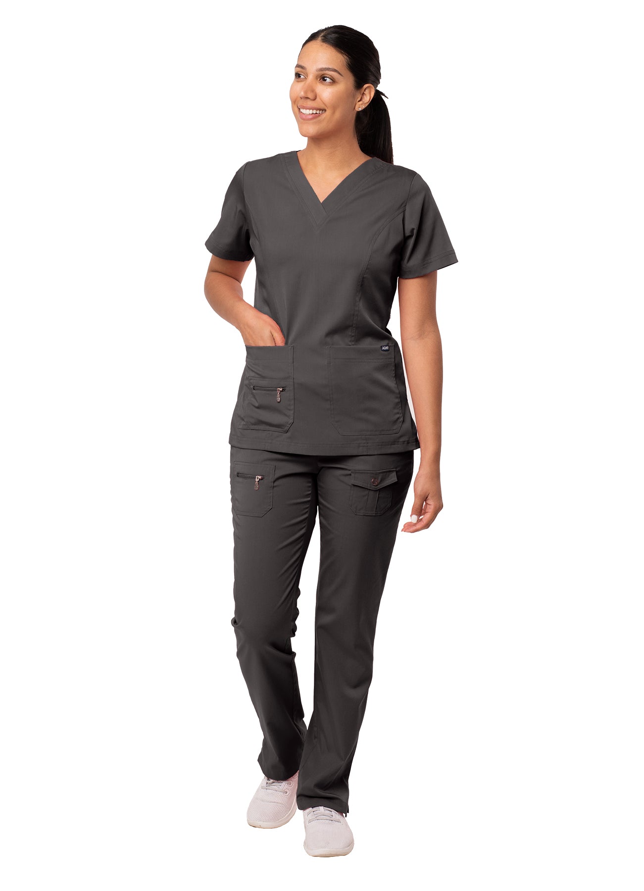 ADAR PRO WOMEN’S ELEVATED V-NECK SCRUB TOP