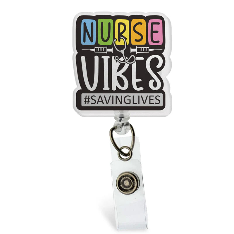 Nurse Vibes Badge Reel