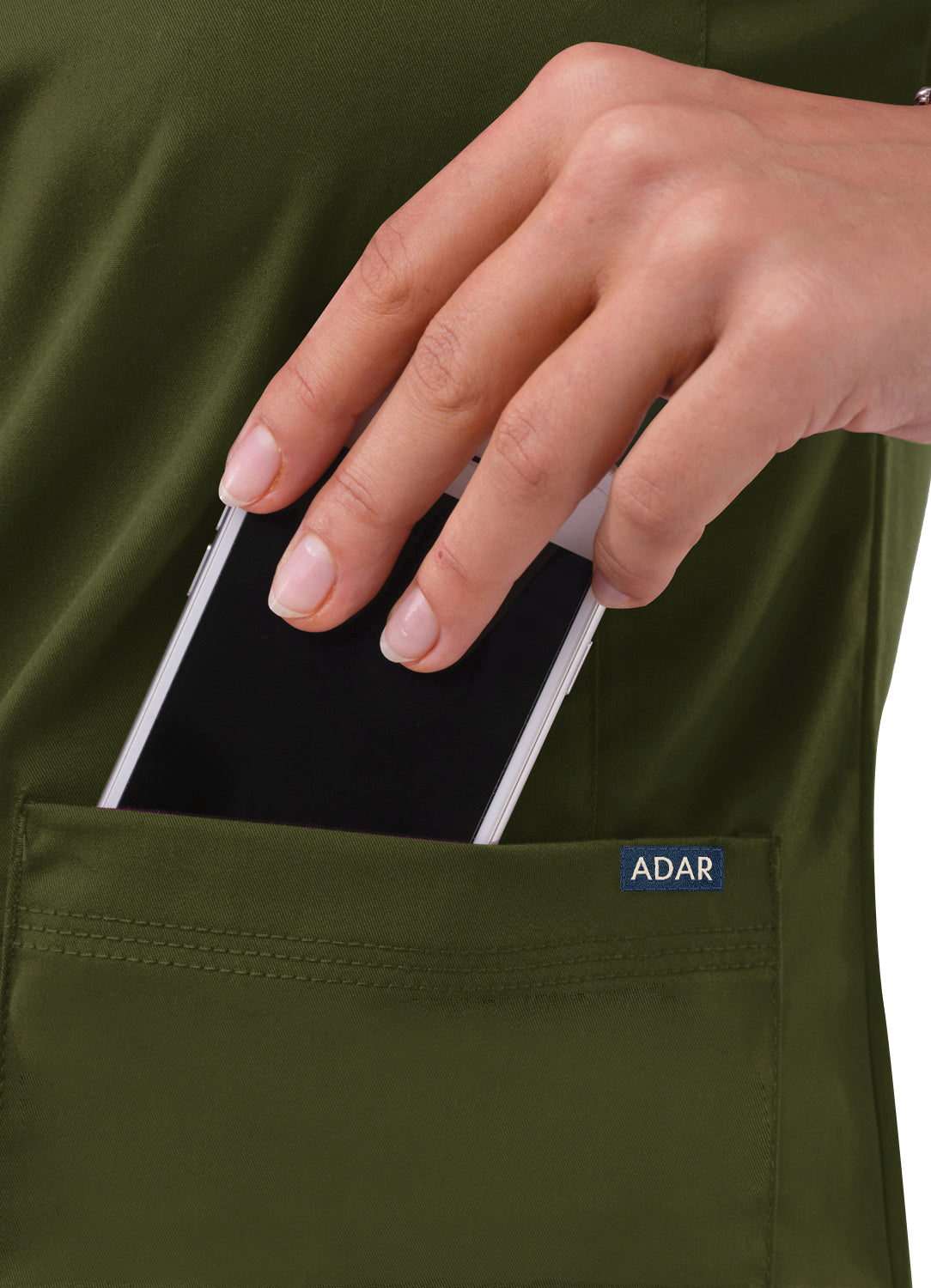 ADAR PRO WOMEN’S SWEETHEART V-NECK SCRUB TOP