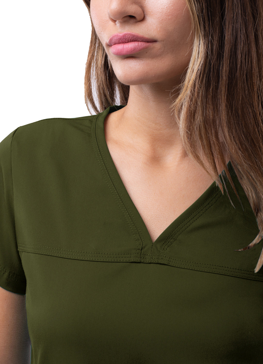 ADAR PRO WOMEN’S SWEETHEART V-NECK SCRUB TOP