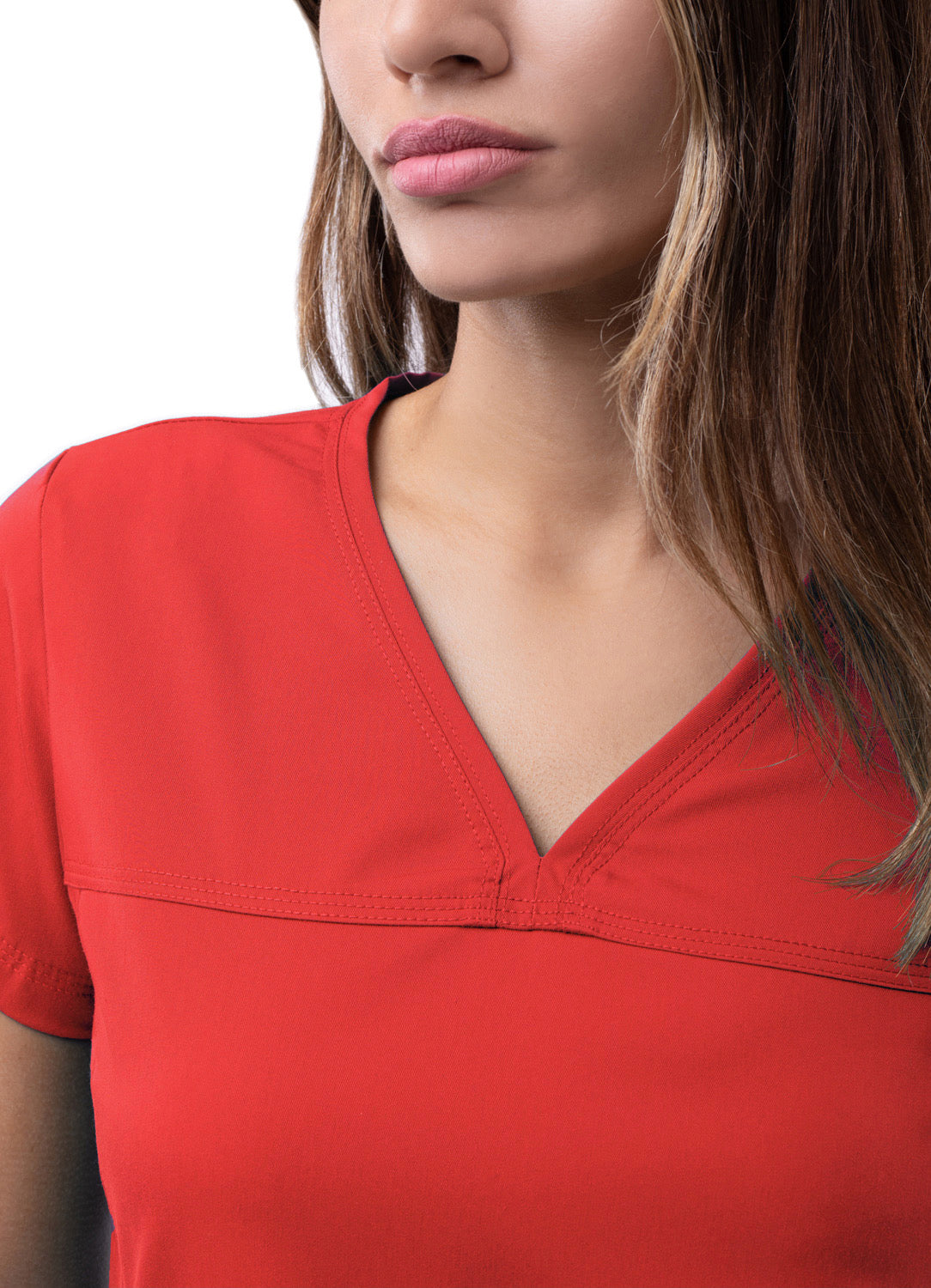 ADAR PRO WOMEN’S SWEETHEART V-NECK SCRUB TOP