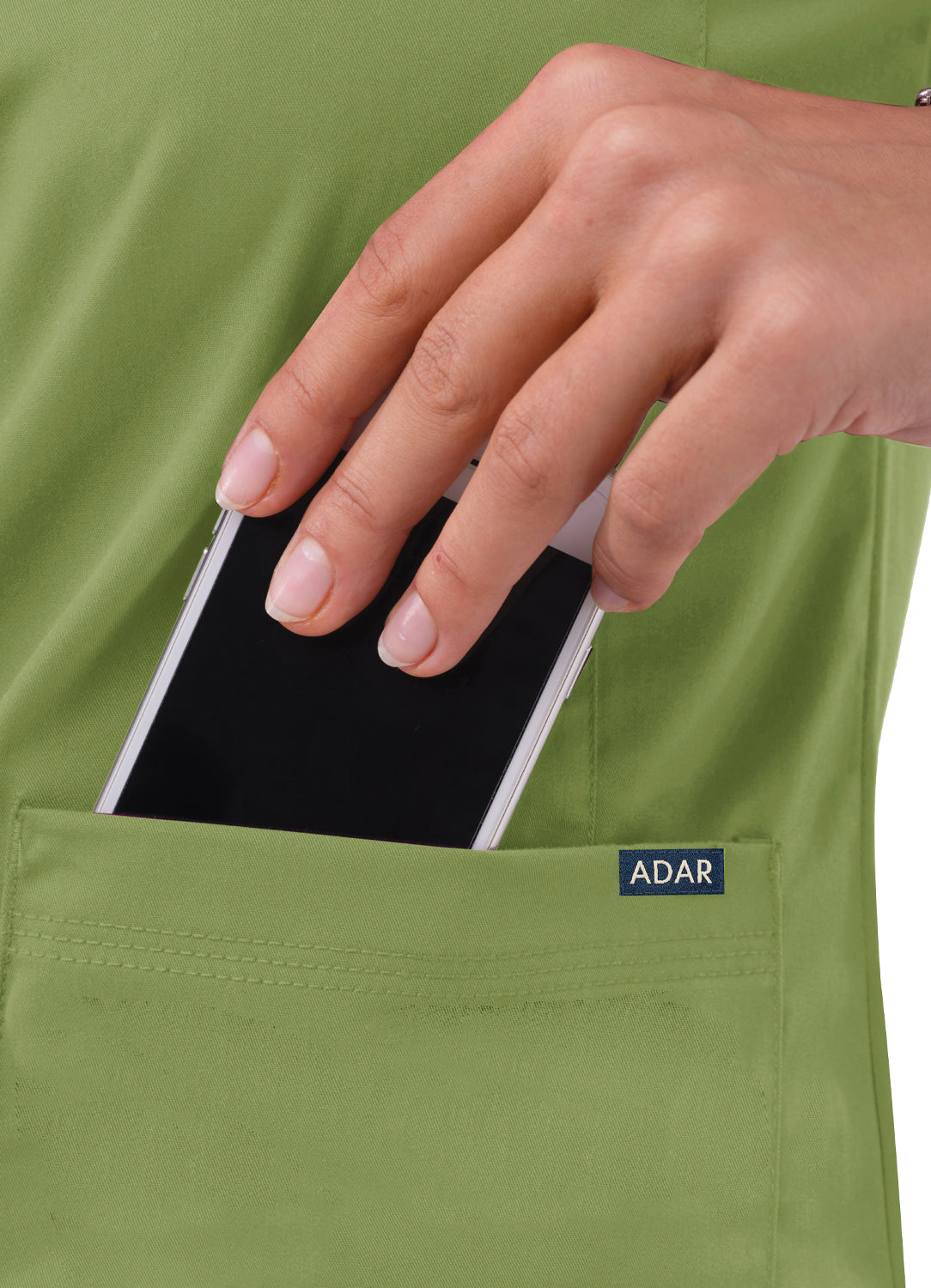 ADAR PRO WOMEN’S SWEETHEART V-NECK SCRUB TOP