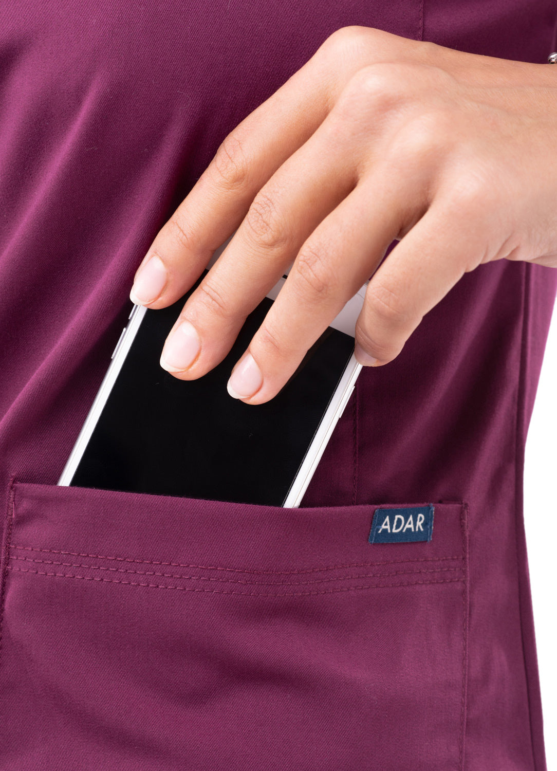 ADAR PRO WOMEN’S SWEETHEART V-NECK SCRUB TOP