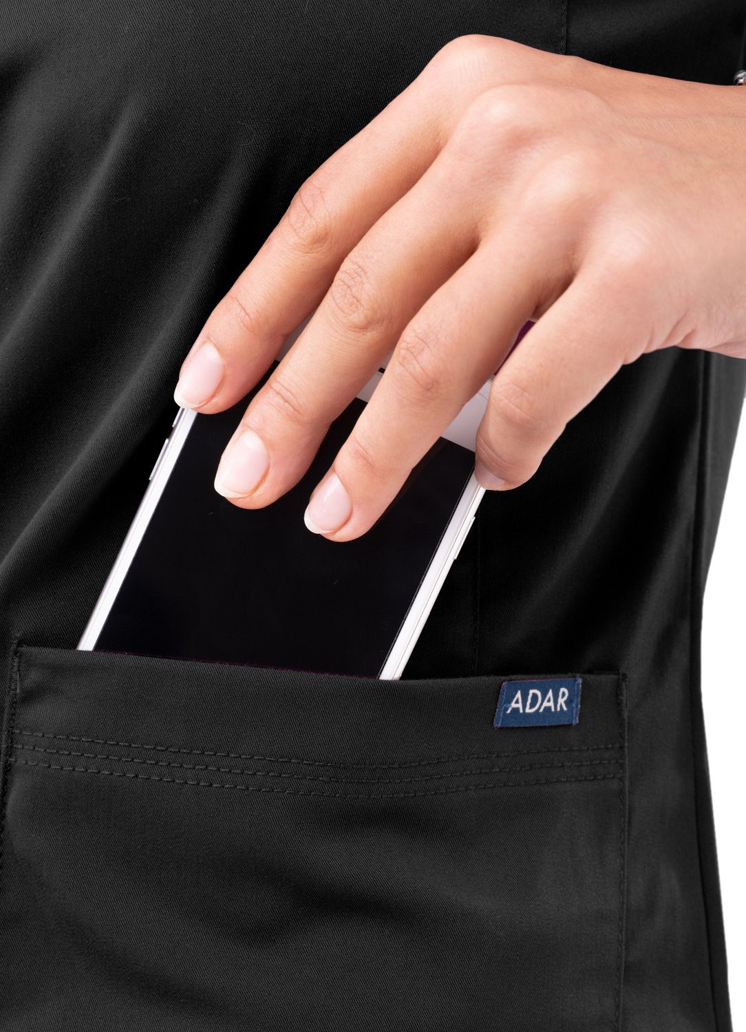 ADAR PRO WOMEN’S SWEETHEART V-NECK SCRUB TOP