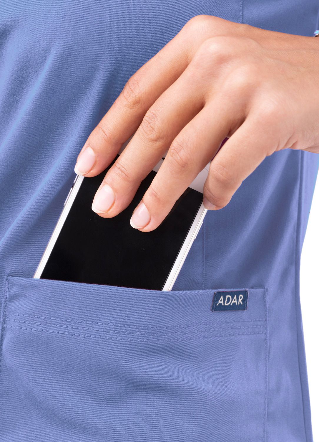 ADAR PRO WOMEN’S SWEETHEART V-NECK SCRUB TOP