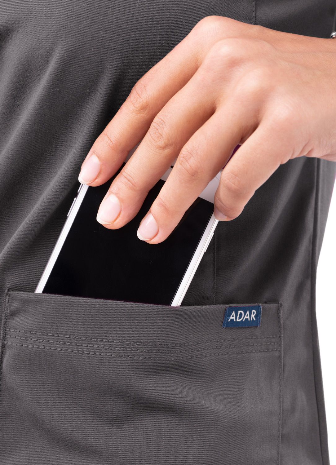 ADAR PRO WOMEN’S SWEETHEART V-NECK SCRUB TOP