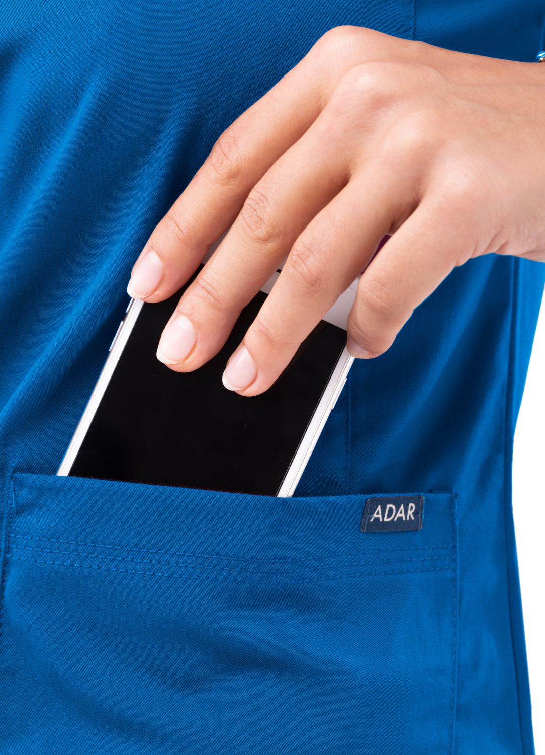 ADAR PRO WOMEN’S SWEETHEART V-NECK SCRUB TOP