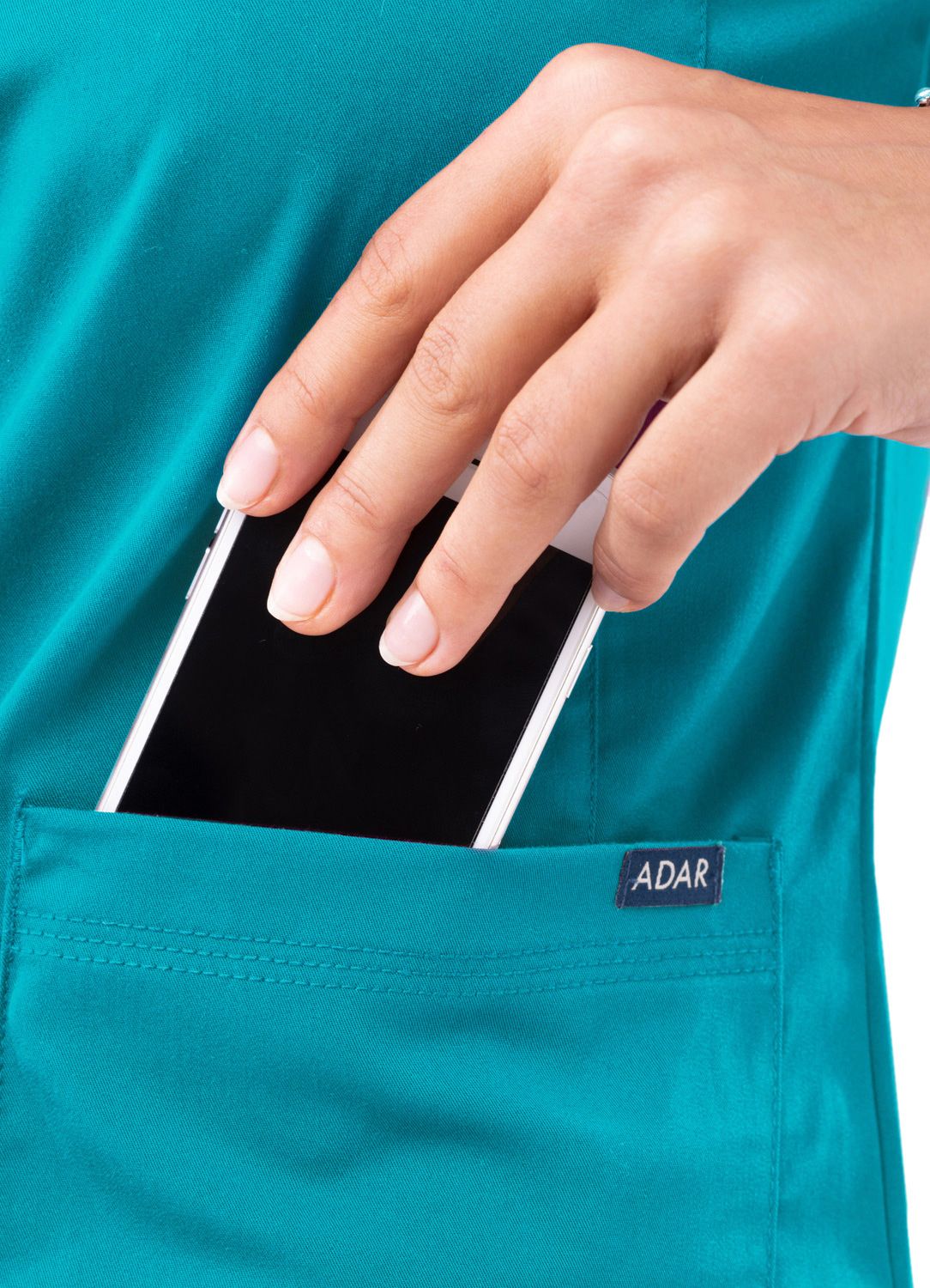 ADAR PRO WOMEN’S SWEETHEART V-NECK SCRUB TOP