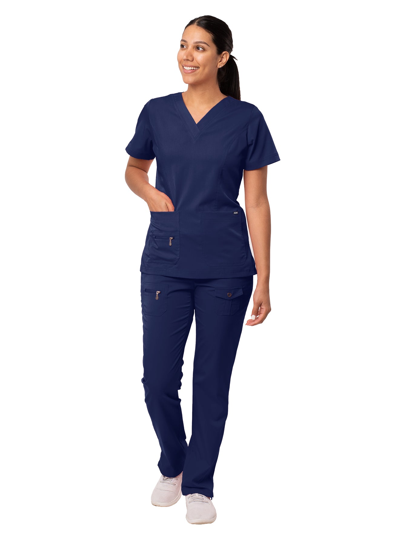 ADAR PRO WOMEN’S ELEVATED V-NECK SCRUB TOP