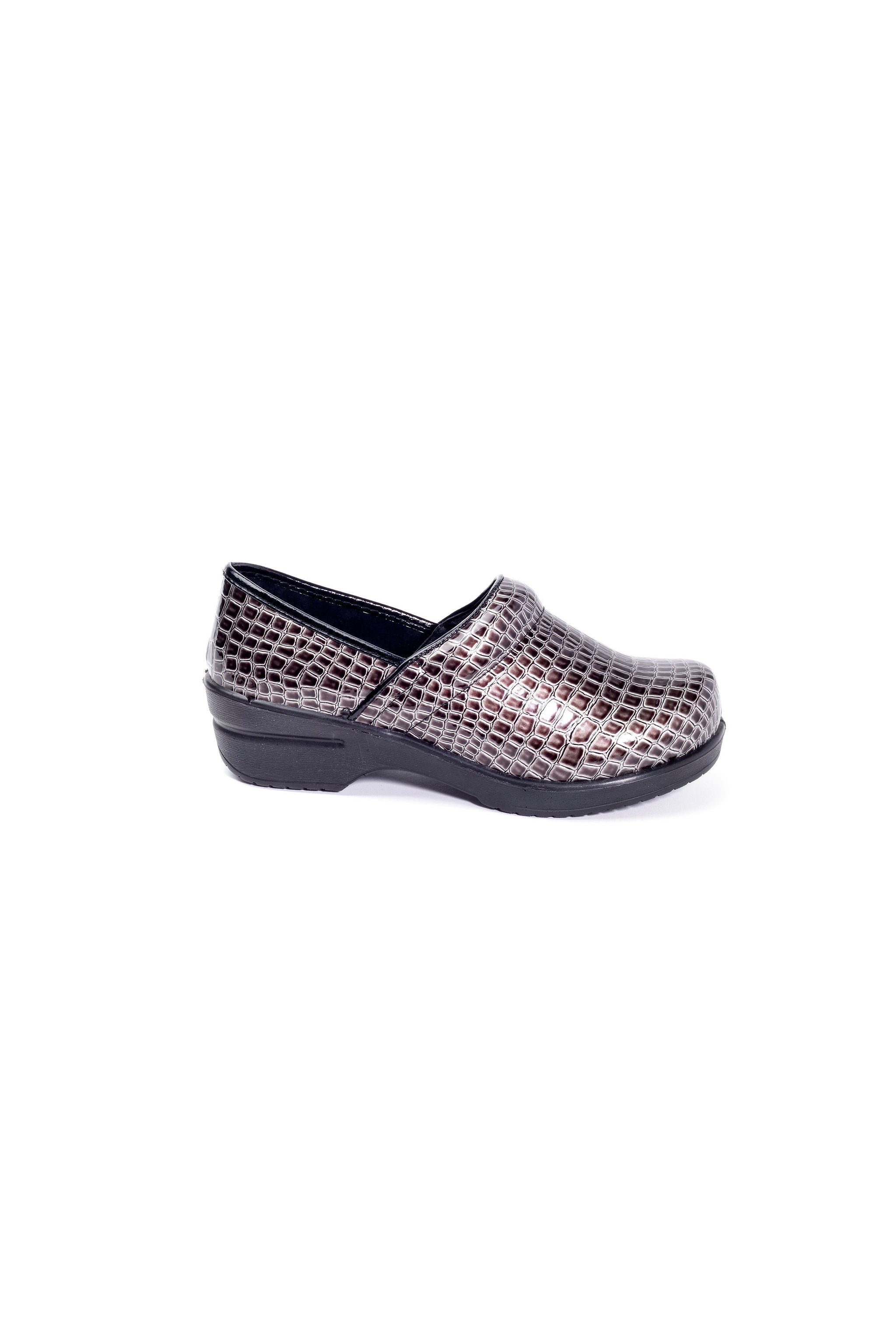 Brandy Nursing Shoe-Pewter Crocco