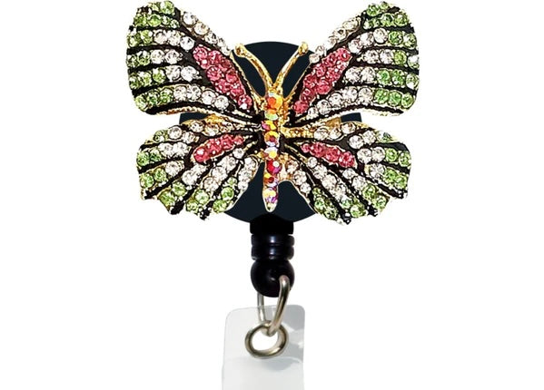 Butterfly-Dazzle Badge Reel