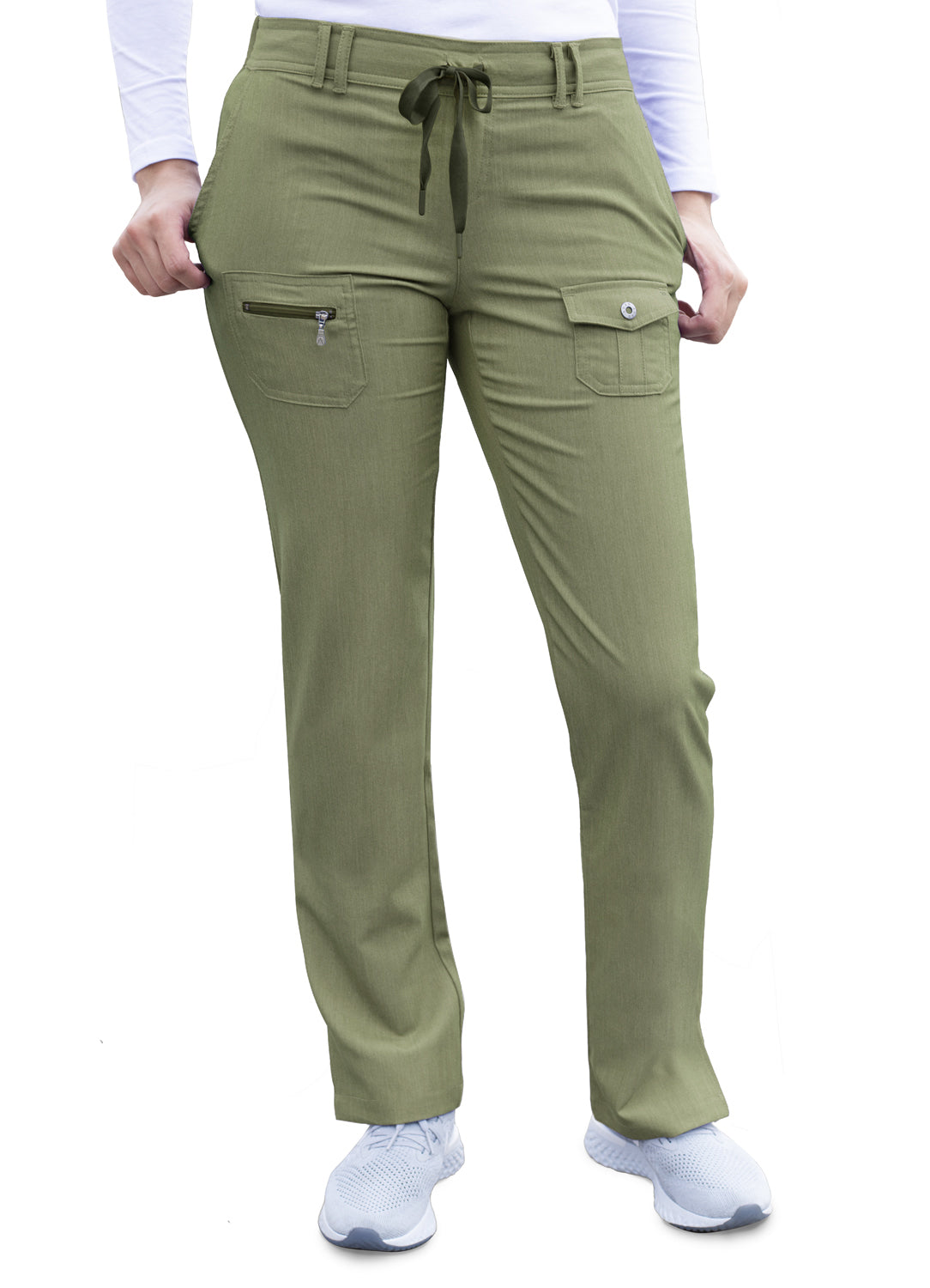 ADAR PRO HEATHER SLIM FIT 6 POCKET PANT