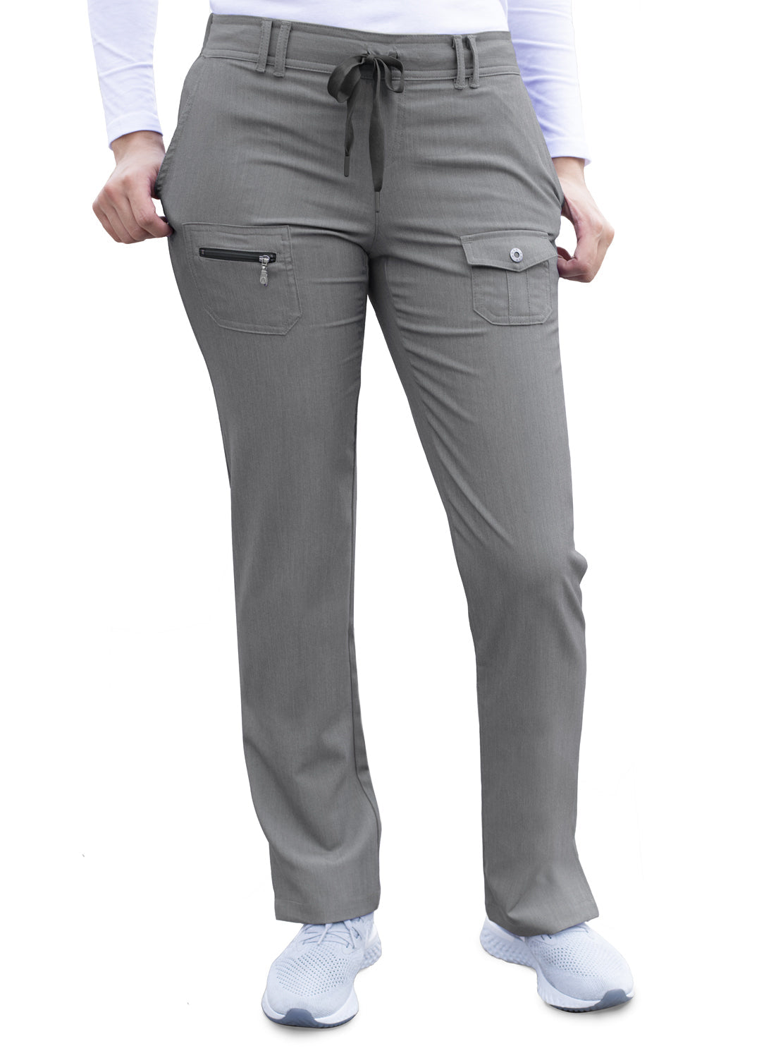 ADAR PRO HEATHER SLIM FIT 6 POCKET PANT