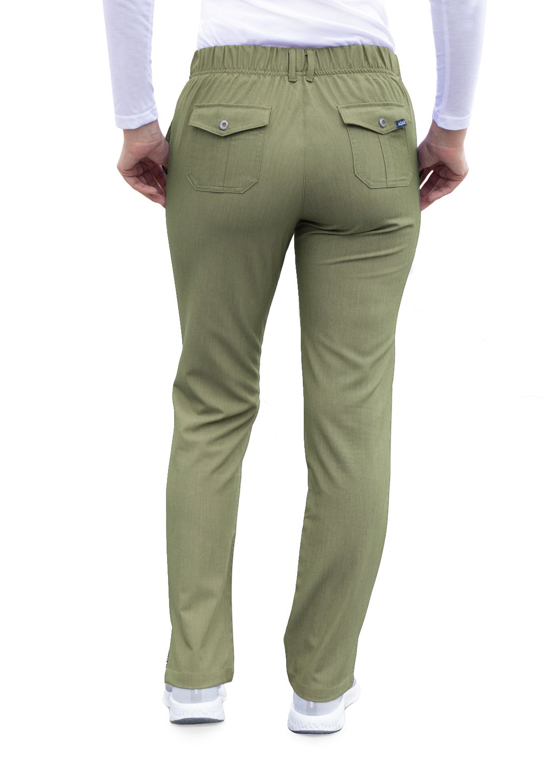 ADAR PRO HEATHER SLIM FIT 6 POCKET PANT