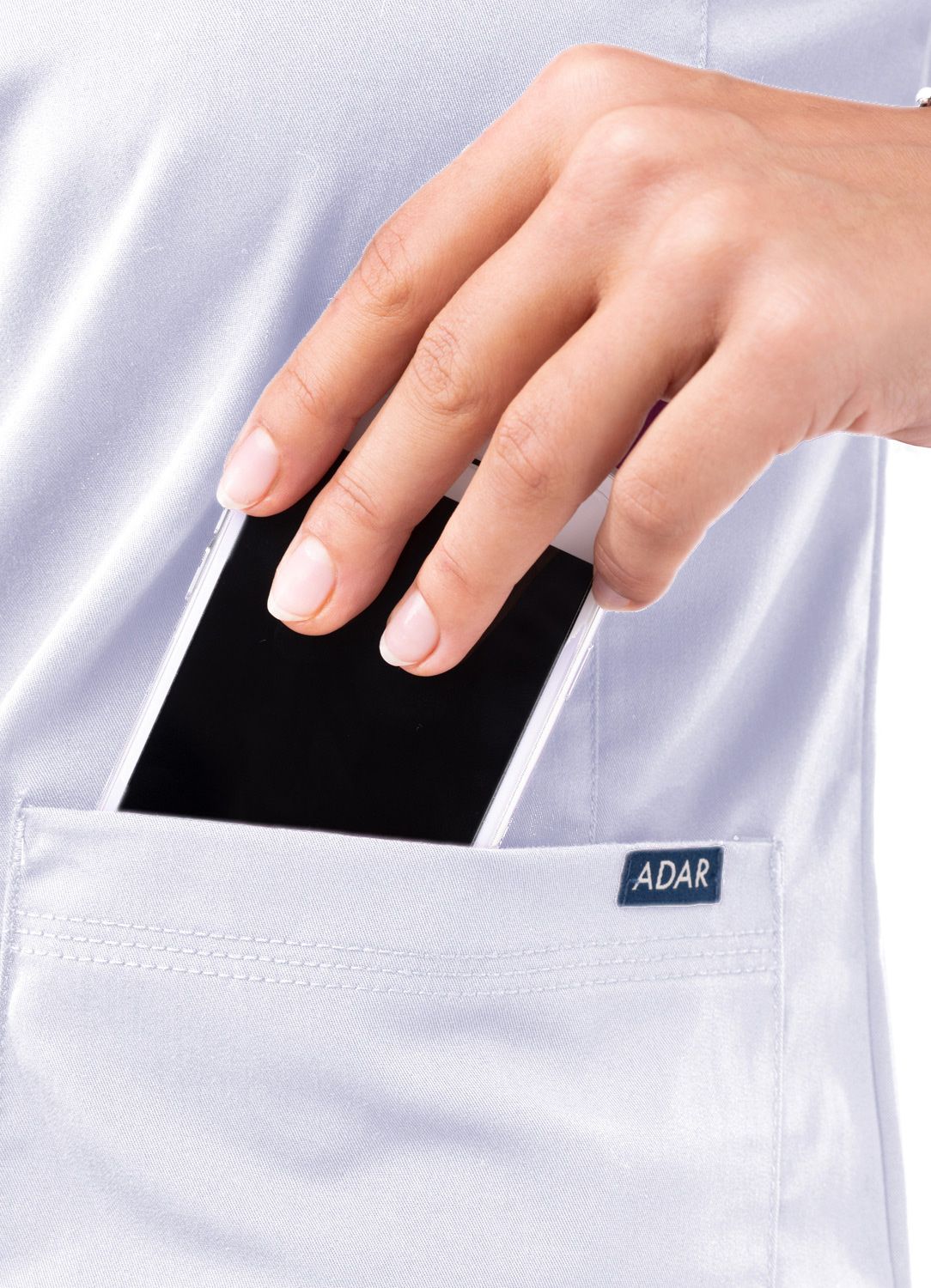 ADAR PRO WOMEN’S SWEETHEART V-NECK SCRUB TOP