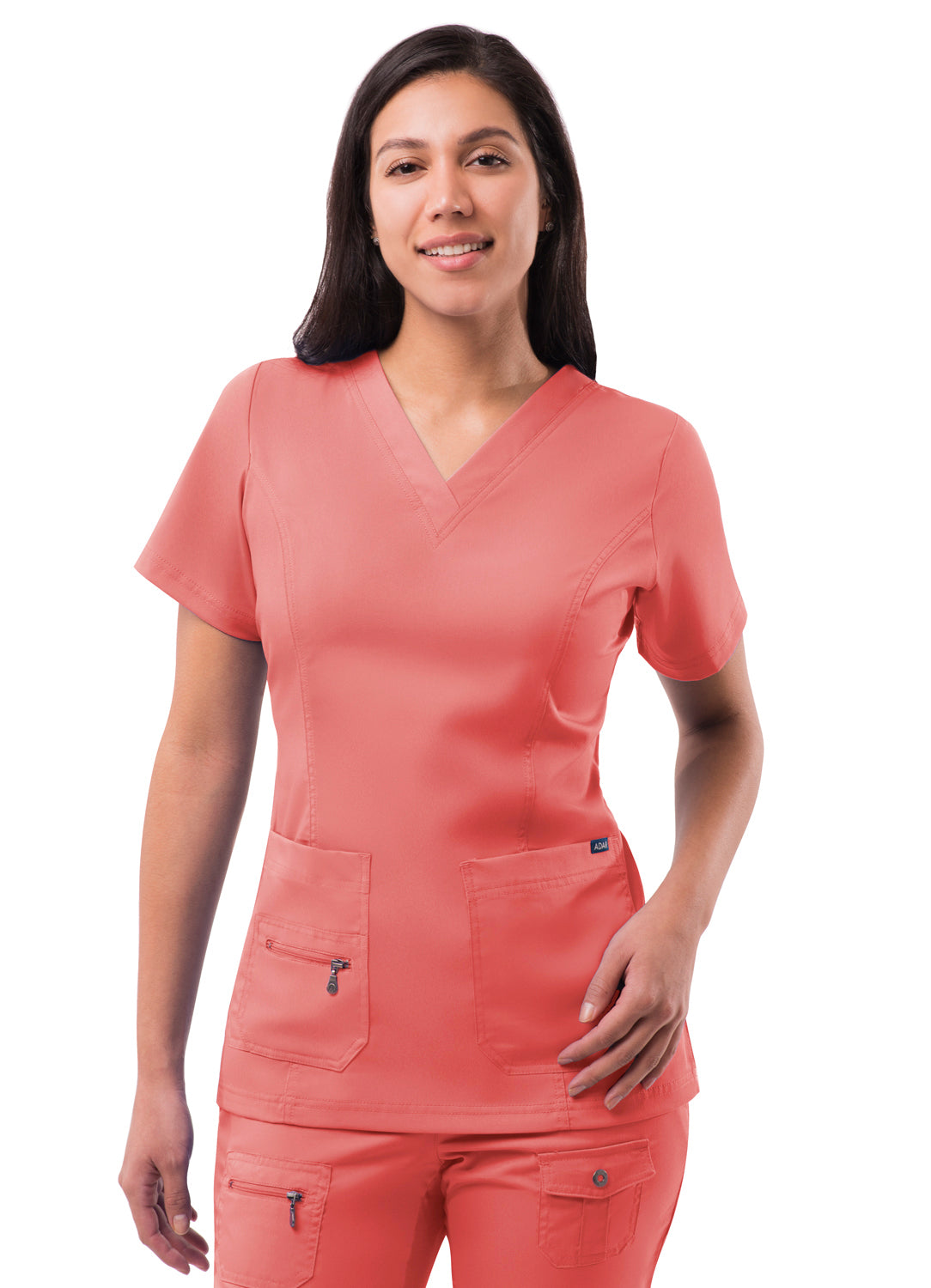 ADAR PRO WOMEN’S ELEVATED V-NECK SCRUB TOP
