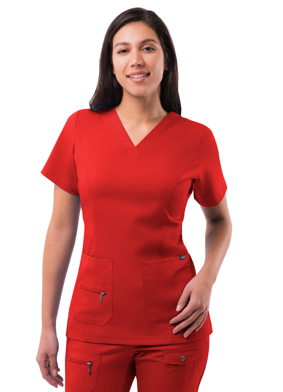 ADAR PRO WOMEN’S ELEVATED V-NECK SCRUB TOP