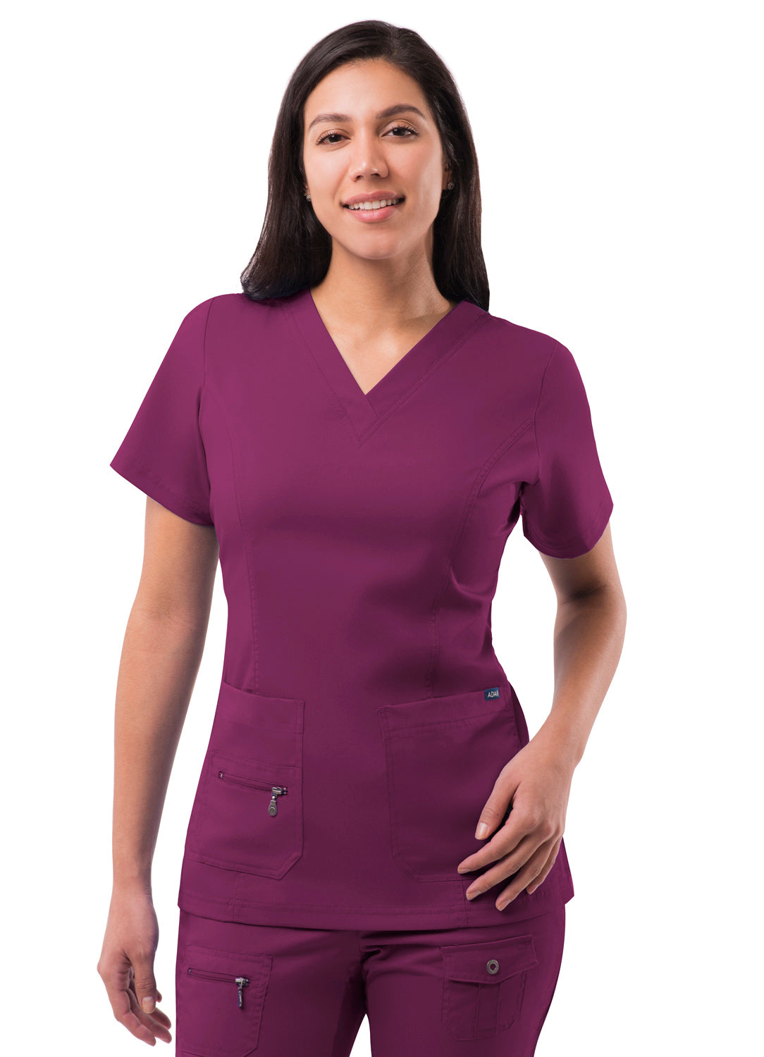ADAR PRO WOMEN’S ELEVATED V-NECK SCRUB TOP